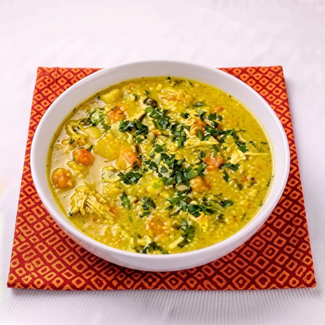 Mughlai Chicken Lentil Soup.